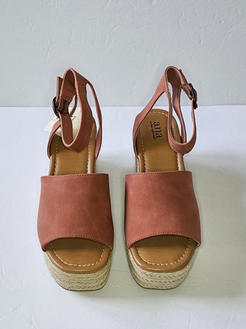 a.n.a Espadrille Platform Wedge Sandals Women Size 7.5 - Picture 2 of 9